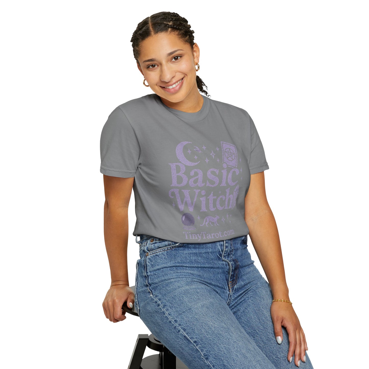 Basic Witch Unisex T-shirt - Tiny Tarot Tile Celebration